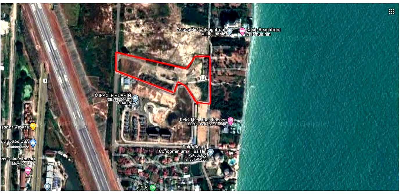 ให้เช่าที่ดินเกือบ 19 ไร่ ชะอำ–หัวหิน ติด Boat Lagoon ห่างหาด 150 ม. · มีใบอนุญาตตึก 18 ชั้น รูปที่ 4